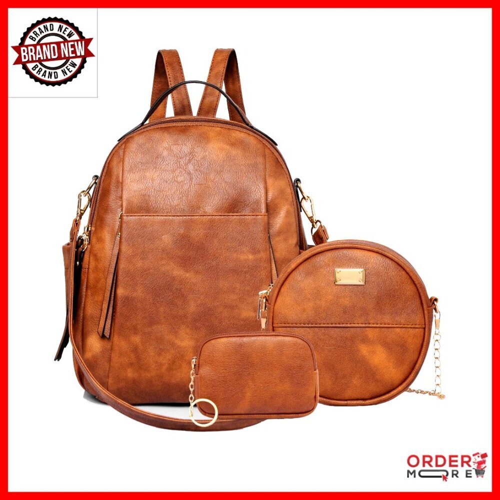 Leather Mini Backpack Purse Convertible Shoulder Bag Room